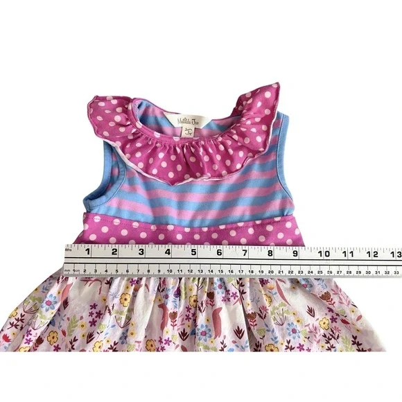 Matilda Jane Brilliant Daydream Lovely Unicorn Tunic Dress Size 2T Spring Easter - Picture 7 of 16